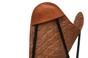 100% Butterfly Padding Leather <b>Cover</b> Folding Lounge <b>Chair</b> Relaxing Outdoor Living Room <b>Chair</b> - Product Image 4