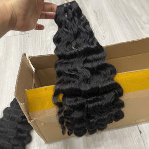 Pelo sin procesar al vapor Pelo Rizado birmano pelo crudo mechones tejido color natural de la fábrica de Vietnam - Product Image 4