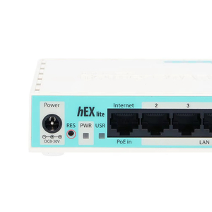 MikroTik hEX lite <b>Router</b>, RB750r2, 5x RJ45 100Mb/s - Product Image 1