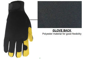 Venta al por mayor guantes de trabajo pesado herrador de cuero de vaca guantes de trabajo de protección guantes de cuero de Palma reforzada herrador - Product Image 4