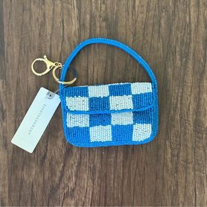 Pochette à monnaie carrée légère brodée à la main en perles de rocaille, texture perlée, personnalisable pour femme - MOHSIN HANDICRAFT - Product Image 2