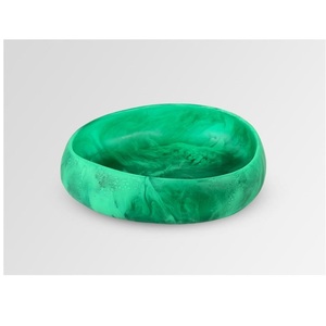 Handmade White Resin <b>Salad</b> <b>Bowl</b> <b>and</b> <b>Servers</b> Eco-Friendly <b>and</b> Lightweight Tableware Customized for Food Serving <b>and</b> Parties - Product Image 1