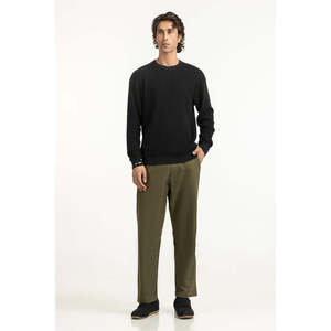 Suéter de Algodón 100% para Hombre, Corte Regular, MN-SWT-WS25-074 B, con Cierre, Logotipo, Rayas y Decoración Estampada para Primavera y Otoño - Product Image 2