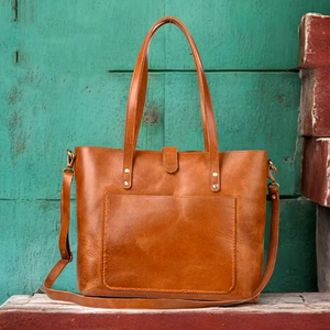 Sac fourre-tout multifonctionnel de luxe en cuir Ladys Sacs à main en cuir véritable Sacs fourre-tout en cuir pour femmes LTB-0042 - Product Image 1