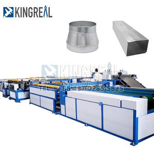 Linea di produzione automatica del tubo del condotto KINGREAL HVAC che fa il nastro adesivo della macchina che forma il rotolo del condotto dell'aria che forma la progettazione della fabbrica della macchina - Product Image 1