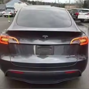 2024 Tesla โมเดลประสิทธิภาพ Y เบาะนั่งรถเกียร์อัตโนมัติ, เบาะหนังแบบพาโนรามาซันรูฟหลังสีเข้ม - Product Image 1