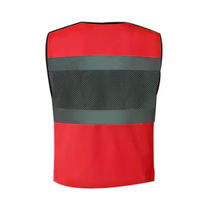 Fait sur mesure hommes haute visibilité gilet vêtements de plein air Anti-rides style réfléchissant respirant confortable hommes haute visibilité gilet pour adultes - Product Image 3