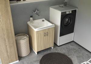 Mongardi hiện đại <span class=keywords><strong>ELM</strong></span> melamine PP khách sạn bồn rửa cống Kit L60 x W50 x H80 cm Khả năng chịu nước thân thiện với môi dễ dàng làm sạch phong cách - Product Image 4