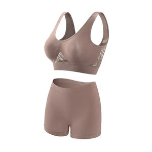 ชุด2025ชุดว่ายน้ำฟิตเนสโยคะชายหาดสำหรับผู้หญิงขนาดใหญ่พิเศษชุดสวมใส่ระบายอากาศได้ดีสีพื้น - Product Image 6