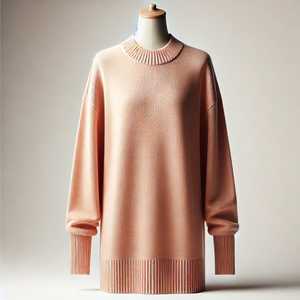 Suéter de Punto Holgado para Mujer, Cárdigan de Punto Grueso Bordado - Product Image 1