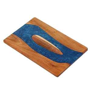 Tabla de cortar de resina epoxi de madera rectangular al por mayor para servir queso y cortar tapa de charcutería tapas utensilios de cocina - Product Image 2