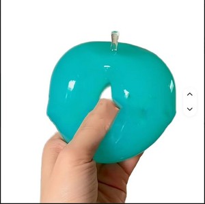 Jouet Squishy en TPR et Gelée de Maltose Pomme Bleue – Doux, Portable, Anti-Stress, Créatif, à Presser, Cadeau pour Filles, Enfants et Adultes - Product Image 2