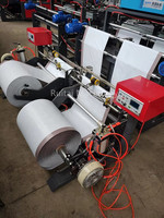Automatische Hochgeschwindigkeits-Doppel linien PE-Kunststoff verpackungs post DHL TNT FedEx UPS Umschlag datei Kurier Express Bag Making Machine