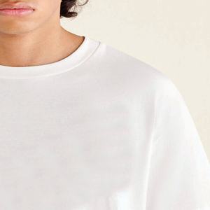 T-shirt uni en coton 100% de qualité supérieure pour homme, coupe classique, blanc, 220 grammes, personnalisable, vente en gros - Product Image 6