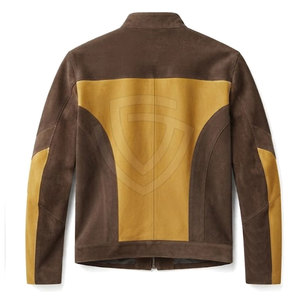 High Quality <b>Suede</b> <b>Leather</b> <b>Jacket</b> For Men With Premium Soft Finish Classic Styling Durable Construction And All Season - Product Image 2