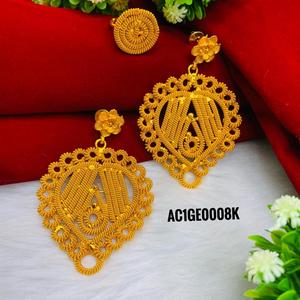 GALAM JEWELRY Nouveau design Boucles d'oreilles en laiton plaqué or Motif de fleur mignon pour les anniversaires, les fêtes et les fiançailles Cadeau parfait - Product Image 2