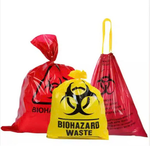 Usine du Viet Nam personnalisé en plastique PEHD PE-BD sac à ordures sanitaire avec cordon de serrage sur rouleau 19x21 sacs poubelle pour usage domestique - Product Image 3