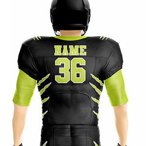 Ensemble d'uniformes de football américain à manches courtes respirant de grande taille imprimé par transfert de chaleur - Product Image 6