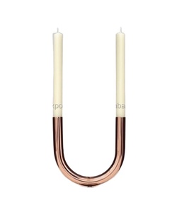 Bougeoir en cuivre en métal de qualité supérieure pour la décoration de la maison bougeoir Design Unique support fantaisie pour accessoires d'éclairage - Product Image 1