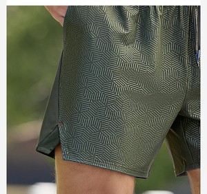 Pantalones cortos holgados para hombre, pantalones cortos deportivos con estampado Invisiabl, pantalones cortos informales transpirables activos para correr de secado rápido de poliéster, envío DDP - Product Image 3