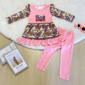 Pakaian Anak Modis Gaun Lucu untuk Bayi Hari Valentine Dua Potong RTS Setelan Bayi Perempuan dengan Ruffle Romper - Product Image 2