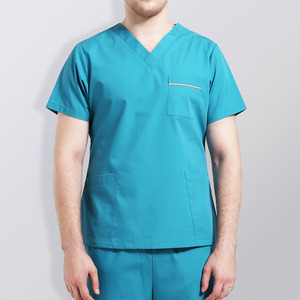 Nouveaux ensembles de blouses médicales pour hommes en polyester et élasthanne, style jogger, uniformes chirurgicaux, uniformes personnalisés pour médecins et infirmiers - Product Image 1