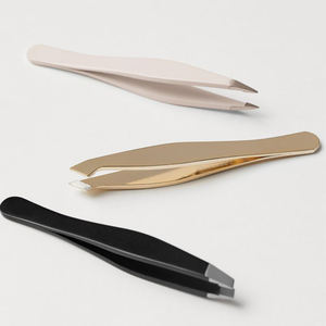 Ensemble d'extensions de cils et de pinces à sourcils en fibre de plasma noir Logo de volume russe Outil de cils en acier inoxydable - Product Image 3