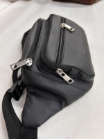 Sac banane en cuir véritable, forme baril, élégant, pratique, imperméable, durable, résistant aux déchirures, unisexe, pour usage extérieur