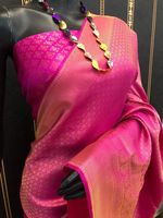 Sari de mariée de créateur en soie, tissage de fil doré, look traditionnel, occasion spéciale, haute qualité, couleur magnifique, pour femme
