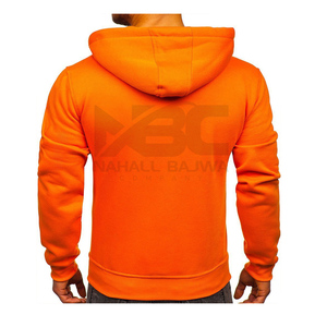 Personalizable Hombres Algodón Casual Full Zip-up Hoodie 320gsm Oversized Heavyweight Low MOQ Bulk para Invierno Color Verde Claro - Product Image 6