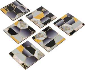 Prix de gros pour le bois et la résine sous-verre ensemble avec support fait à la main en résine indienne artisanat - Product Image 1