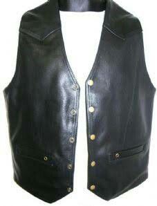 Chaleco clásico de cuero genuino vintage: una moda clásica básica durabilidad atemporal elegancia elegante moda mate brillante - Product Image 6