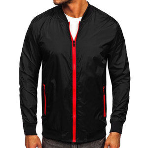 Latest Arrival <b>Men's</b> Stylish <b>Long</b> Sleeve Stand Collar Bomber <b>Jacket</b> Custom Logo Streetwear in Plain Color for Winter - Product Image 1