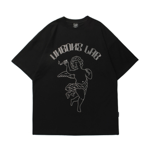 T-shirts surdimensionnés en coton avec impression personnalisée pour hommes grande taille vêtements pour hommes - Product Image 1