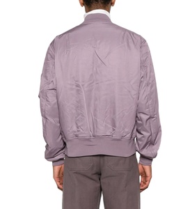 Chaqueta bomber con apliques de cuello levantado recubierto de alta calidad 2025 al por mayor con parche bordado personalizado Logo impermeable invierno - Product Image 6