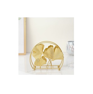 Caja de soporte de pañuelos de metal duradero con patrón antiguo decorativo para restaurantes caseros de lujo, cafés, oficinas y estética interior - Product Image 4