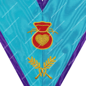 Collier d'officier maçonnique Regalia Collier hospitalier pour vêtements hospitaliers Misraim Rite - Product Image 2