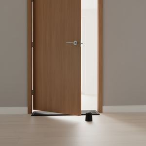 Butoir de porte noir anti-courant d'air 29 mm avec montage sur cheville de 35 mm de hauteur - Product Image 3