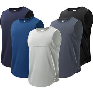 Tank Tops Wholesale Custom Fit Soft And Breathable men's tank top - Product Image 1