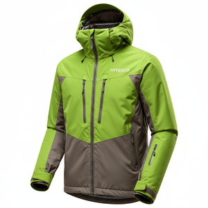 Chaqueta de Esquí Impermeable de 3 Capas PRO |   Abrigo de Nieve Transpirable Rojo y Negro para Hombre |   Carcasa Exterior Personalizada con Logotipo OEM/ODM, Precio de Fábrica - Product Image 4