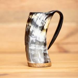 Eco-Friendly Viking Style Religious Animal Drinking Horn <b>Mug</b> Tankard for <b>Halloween</b> Home Bar Decor - Product Image 3