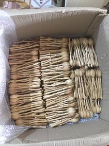 Cuchara de madera natural hecha en Vietnam Diseño de artesanía tradicional para comer y servir - Product Image 5