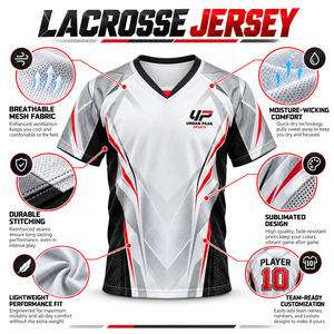 Maillot de lacrosse : Confort optimal, gestion de l'humidité et construction durable pour les écoles, les clubs et les organisations sportives - Product Image 6