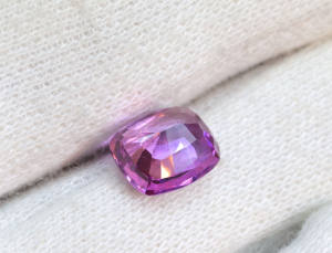 Cojín de piedras preciosas de zafiro Bi cultivado en laboratorio, de zafiro Bi facetada piedra preciosa, gemas de zafiro sueltas, regalo para ella - Product Image 6