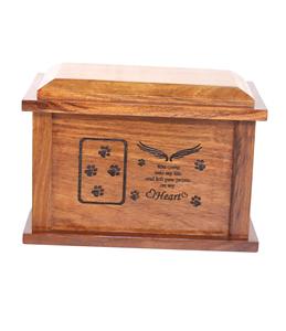 Rosewood Urn <b>Box</b> <b>For</b> Pet <b>Ashes</b> Wood Cremation Urns <b>For</b> Cat Dog <b>Ashes</b> Keepsake Wooden Decorative Handmade Funeral Burial - Product Image 1