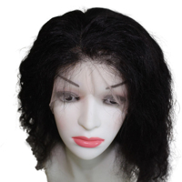 Perruques de cheveux humains à vague profonde de haute qualité attachées à la main 100% perruque de dentelle complète bouclée profonde pas chère humaine nœuds invisibles 4X4 perruques en soie