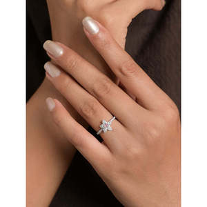 Anillos de Plata de Ley 925 de Primera Calidad para Mujer, Chapados en Oro Rosa y Rodio, con Incrustaciones Elegantes en Forma de Corazón, Modernos, de Acero Inoxidable - Product Image 4