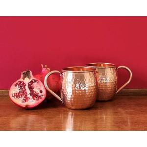 Diseño martillado Moscow Mule Mug Bar Hoteles y restaurantes Suministro para servir bebidas Tazas de cobre Taza de cobre decorativa Asequible - Product Image 1