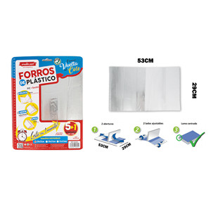 A4 A5 A3 copertina del libro 290x530mm 5 + 1U pelle protettiva in plastica materiale PU e PP per uso scolastico - Product Image 1