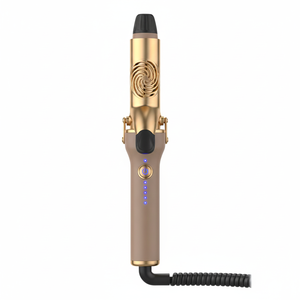 Nouveau fer à friser électrique en céramique rotatif avec affichage de la température LED, baguette chauffante professionnelle pour cheveux secs - Utilisation en hôtel - Product Image 1